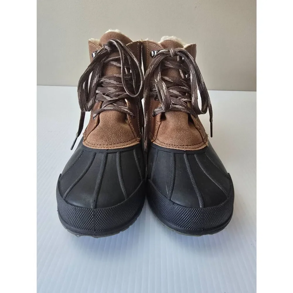 Cat & Jack Duck Boots Sz 4 Brown Black